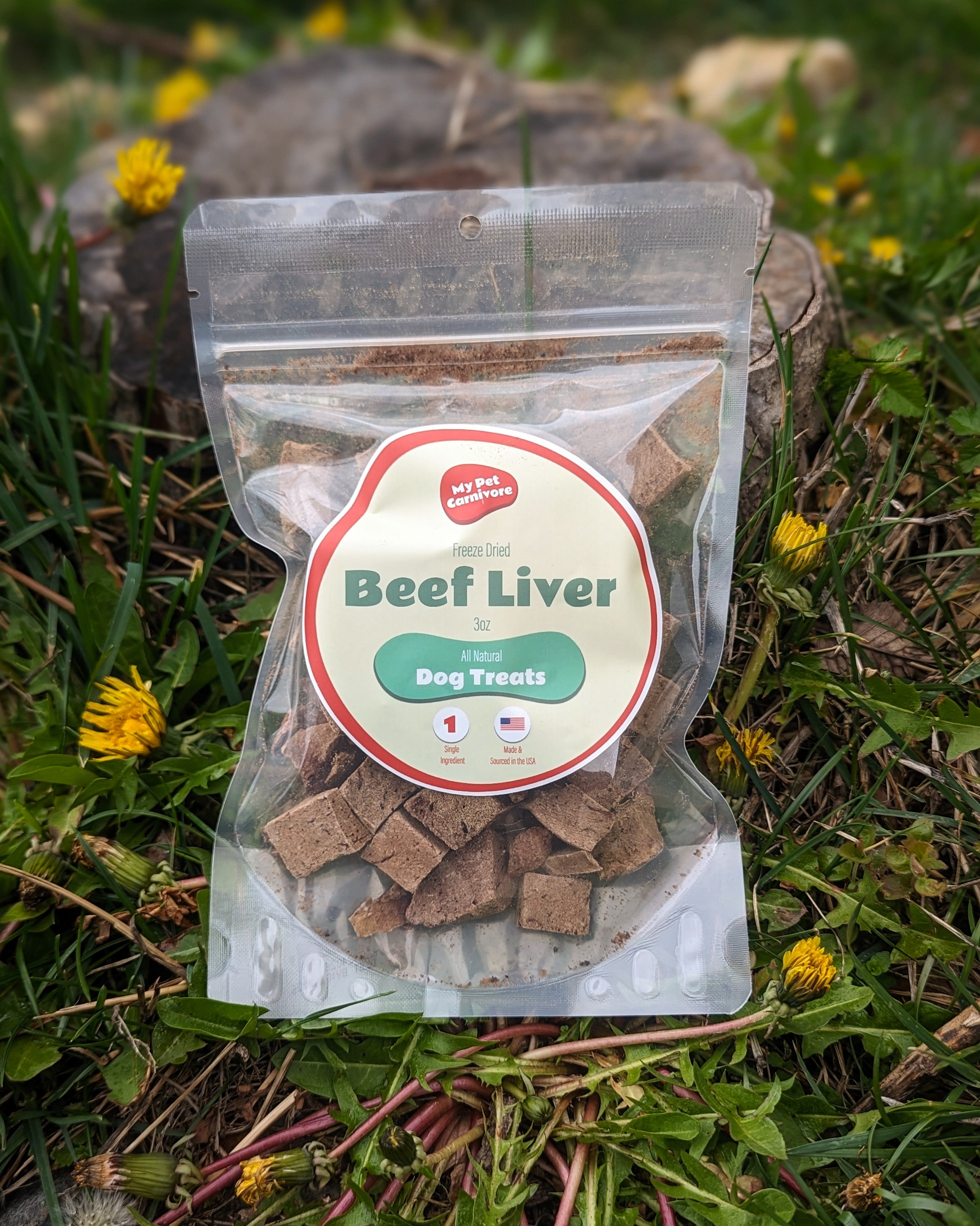 Freeze Dried Beef Liver 3 oz. My Pet Carnivore