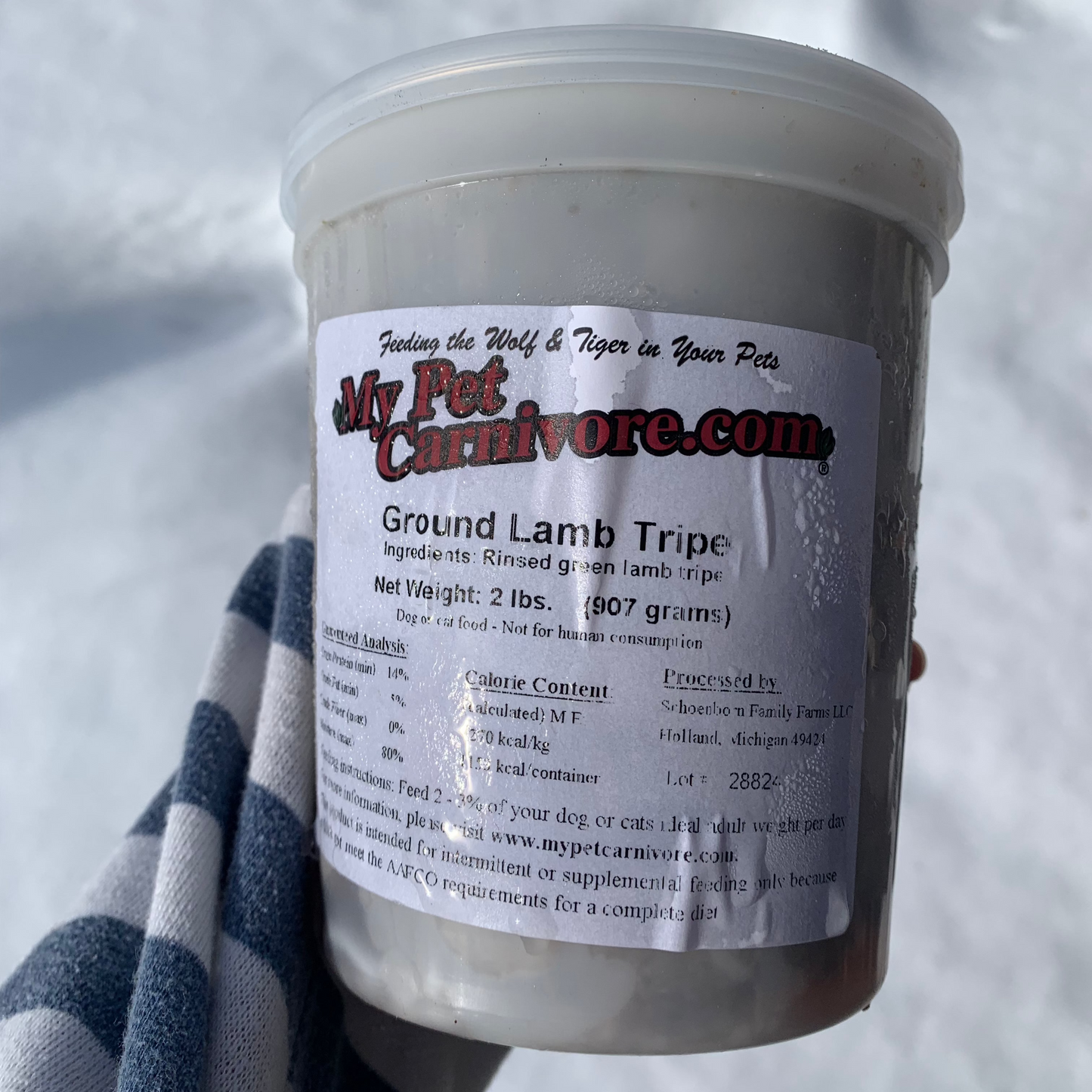 Ground Green Lamb Tripe-2 LB.