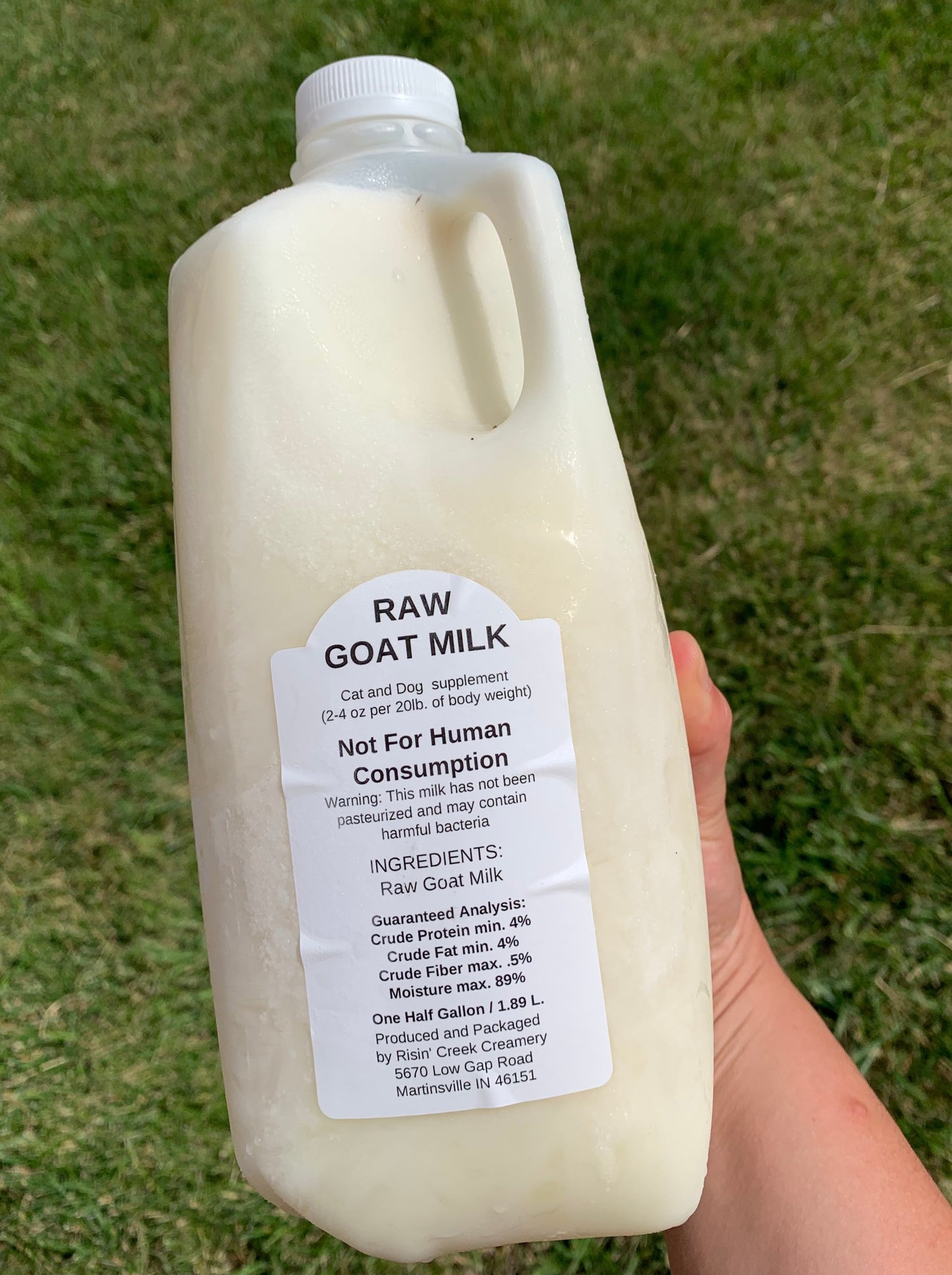 1/2 Gallon-Unpasteurized Goat Milk
