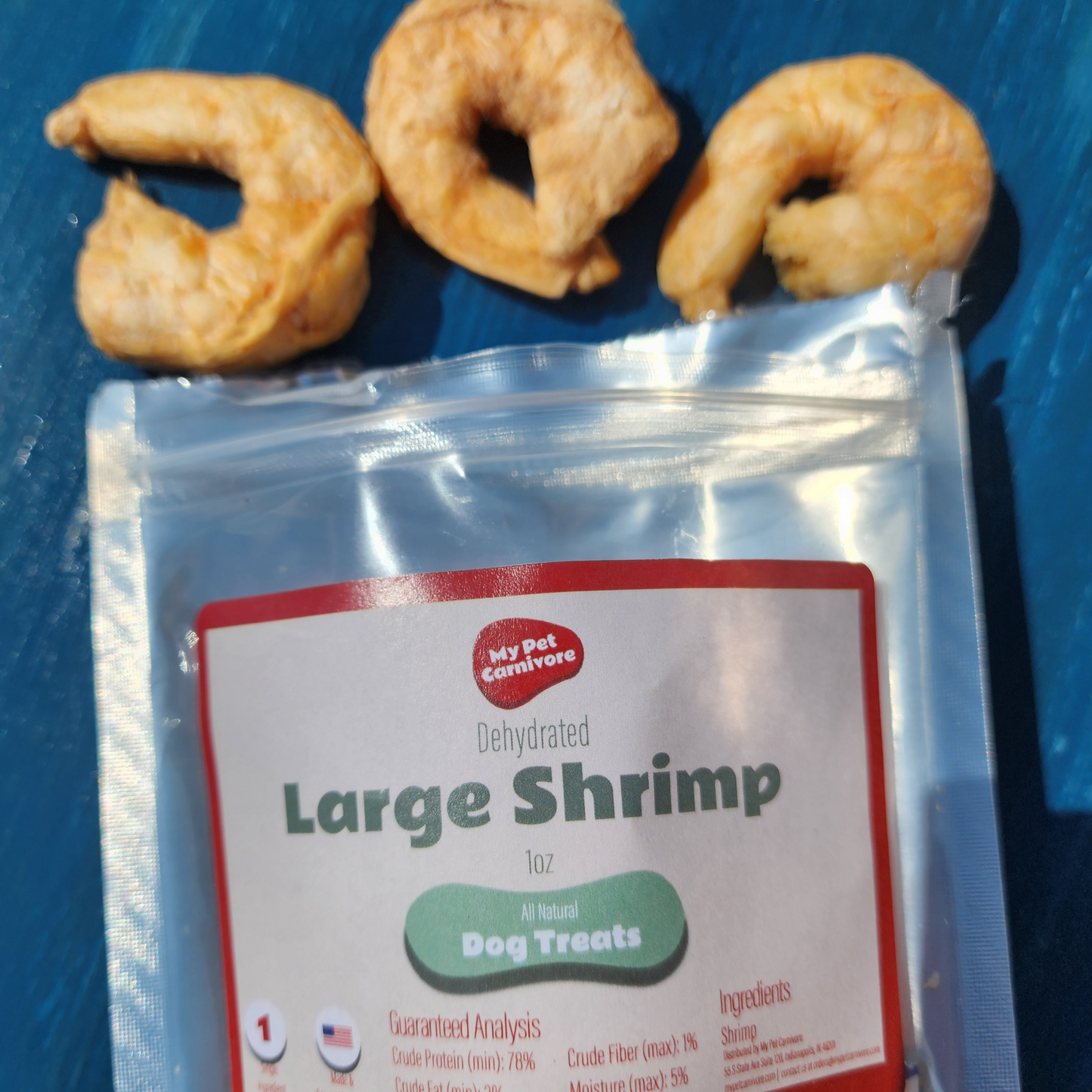 Freeze-Dried Large Shrimp - 1 oz