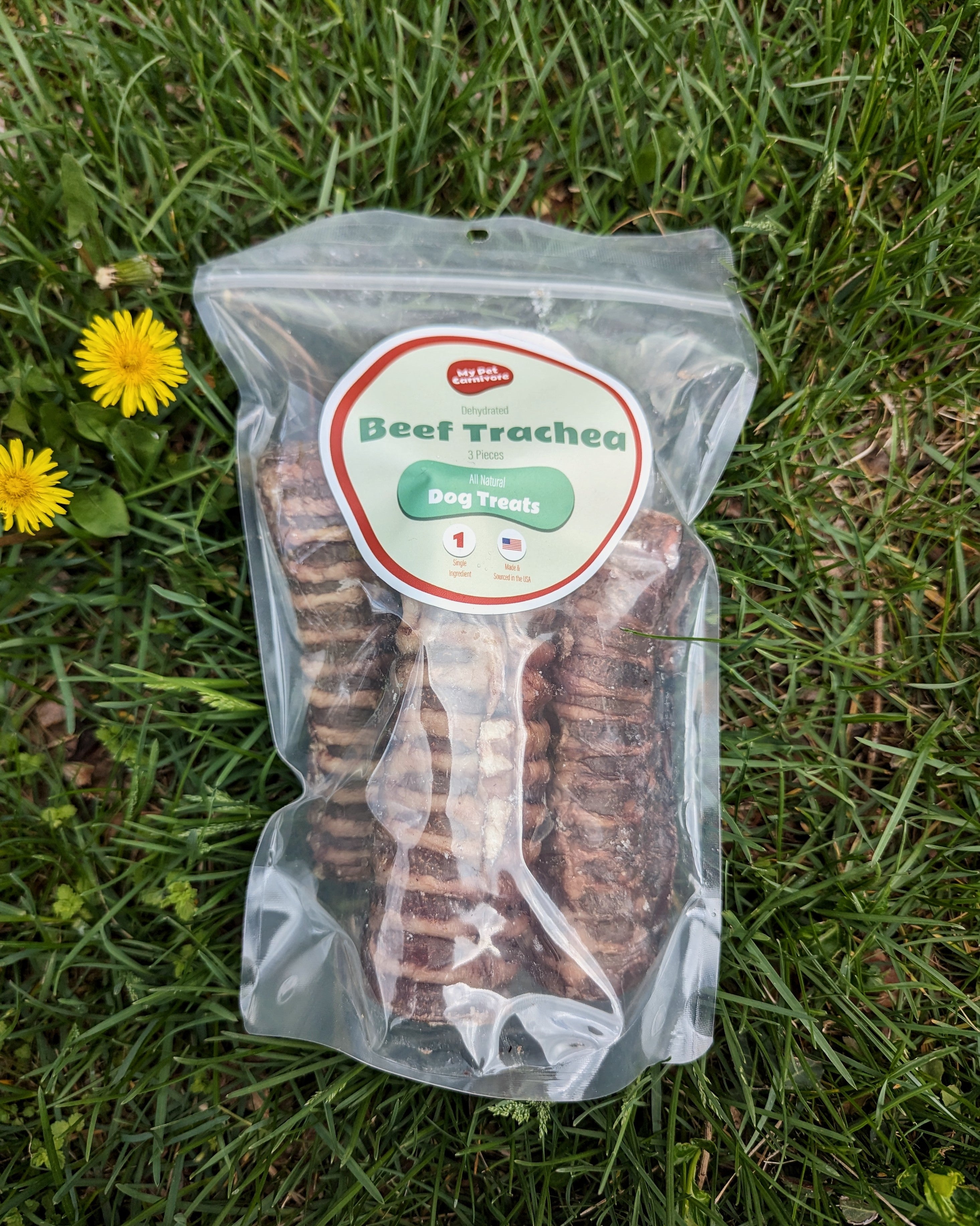 Deals dehydrated beef trachea