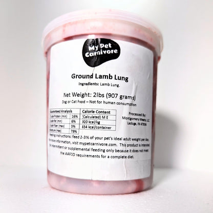 Ground Lamb Lung-1.5 LB.