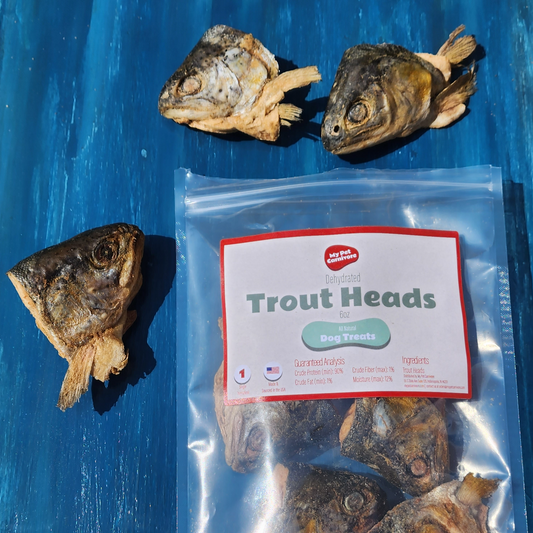 Dehydrated Trout Heads - 6 oz