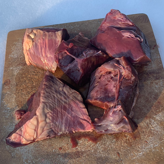 Beef Heart Chunks-2 LB.