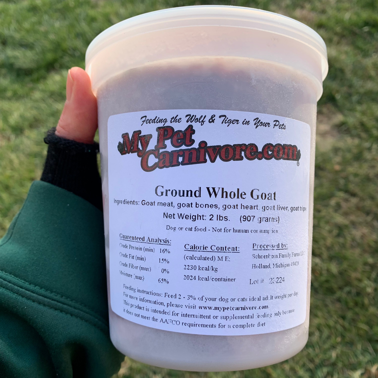 Coarse Ground Whole Goat-2 LB.